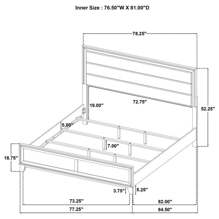 Welsley 4 & 5 PieceBedroom Set - Visions in Furniture (La Mirada, CA)