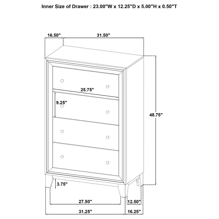Welsley 4 & 5 PieceBedroom Set - Visions in Furniture (La Mirada, CA)