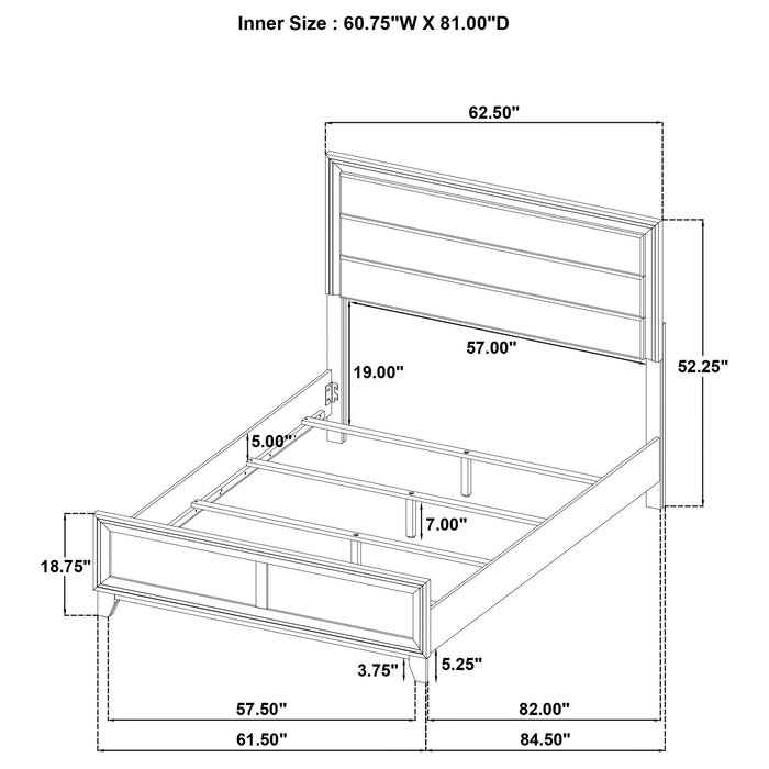 Welsley 4 & 5 PieceBedroom Set - Visions in Furniture (La Mirada, CA)