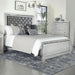 Eleanor Upholstered Tufted Bed Metallic - Visions in Furniture (La Mirada, CA)