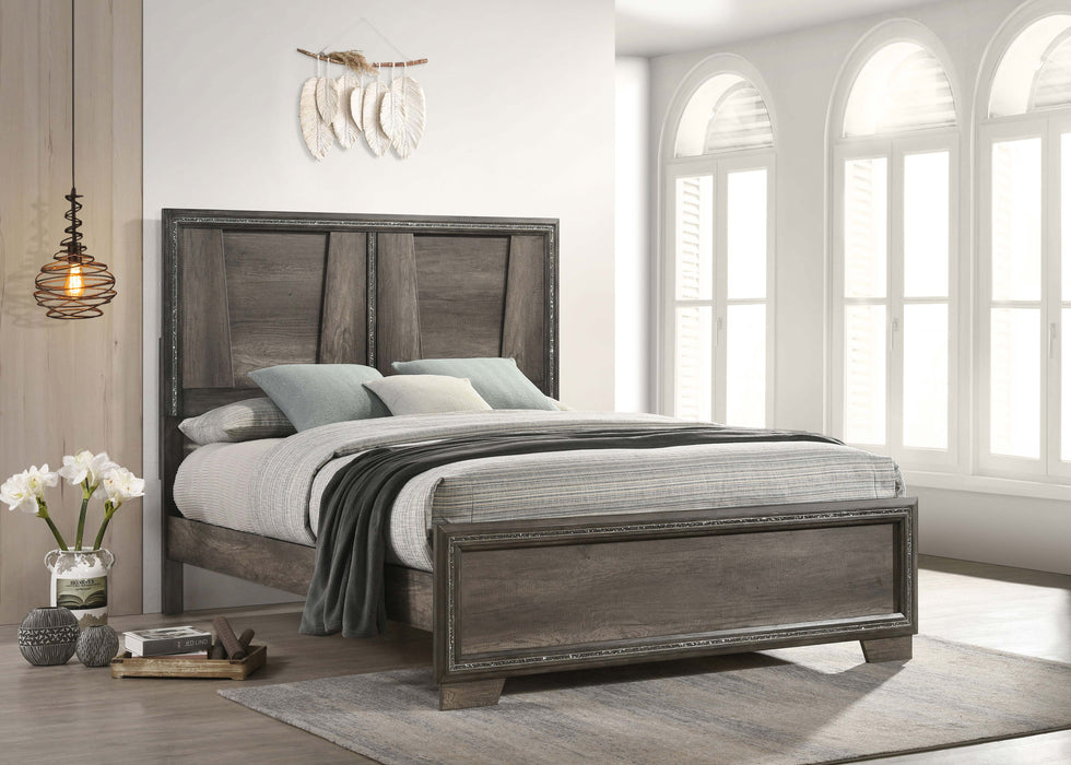 Janine Panel Bed Grey - Visions in Furniture (La Mirada, CA)