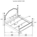 Andover 4 & 5 Piece Bedroom Set King, Queen, & Cal.King - Visions in Furniture (La Mirada, CA)