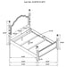 Andover 4 Pc Bedroom Set - Visions in Furniture (La Mirada, CA)