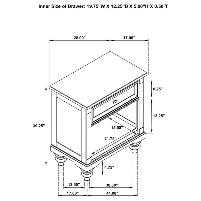 Andover 4 Pc Bedroom Set - Visions in Furniture (La Mirada, CA)