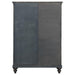 Andover 6-drawer Tempered Glass Door Chest Dark Oak - Visions in Furniture (La Mirada, CA)