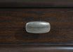 Andover 6-drawer Tempered Glass Door Chest Dark Oak - Visions in Furniture (La Mirada, CA)