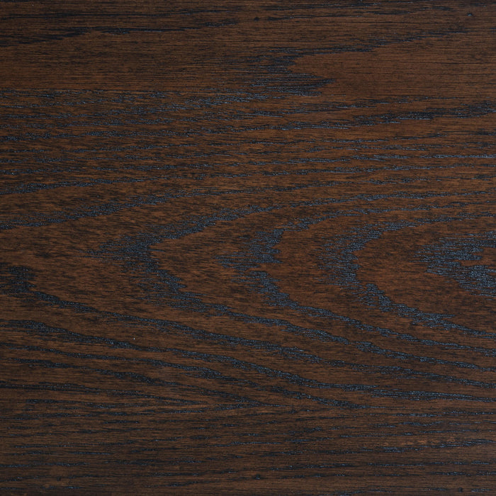 Andover 6-drawer Tempered Glass Door Chest Dark Oak - Visions in Furniture (La Mirada, CA)