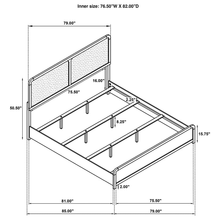Cavelle Eastern King & Queen Bed - Visions in Furniture (La Mirada, CA)