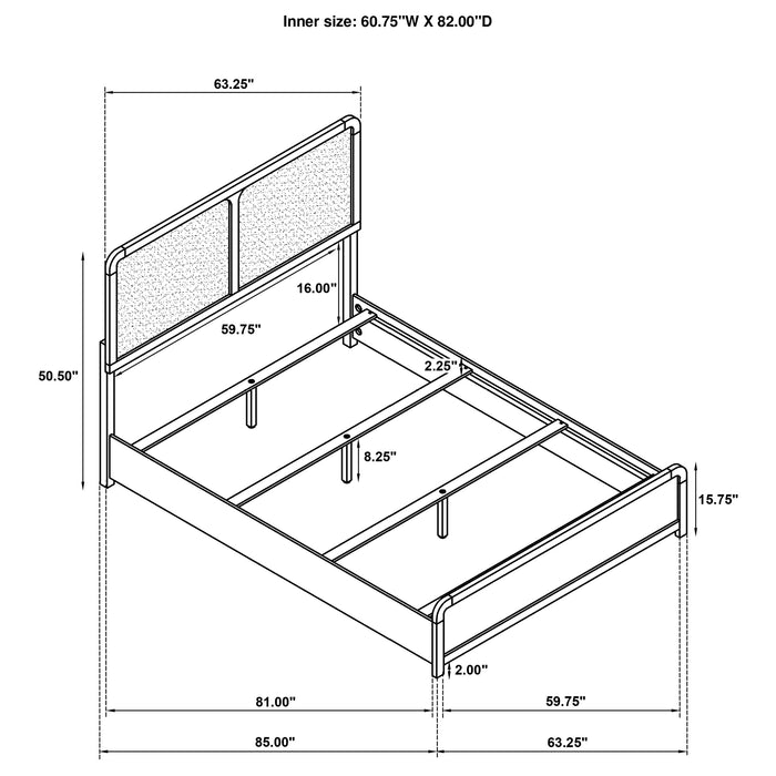 Cavelle Eastern King & Queen Bed - Visions in Furniture (La Mirada, CA)