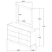 Cavelle Dresser With Mirror - Visions in Furniture (La Mirada, CA)