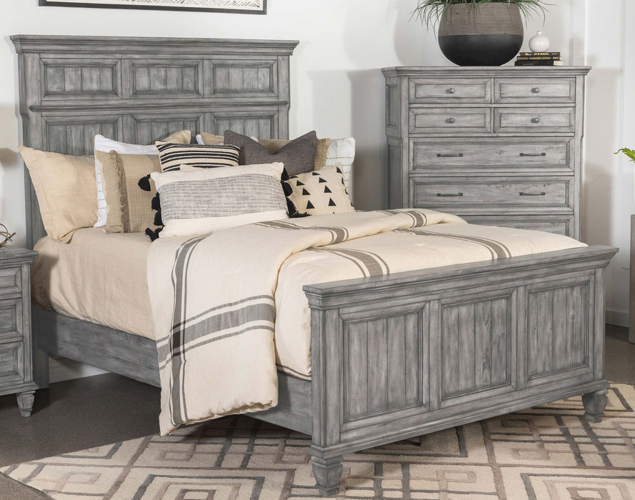 Avenue Panel Bed Grey - Visions in Furniture (La Mirada, CA)