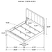 Amsbury Eastern King Bed - Visions in Furniture (La Mirada, CA)