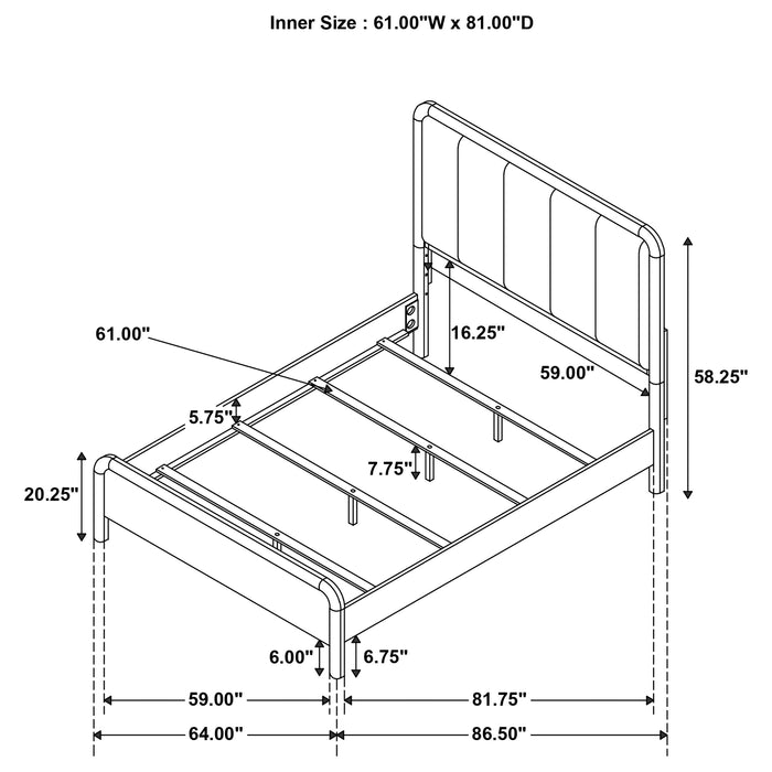Amsbury Queen Bed - Visions in Furniture (La Mirada, CA)