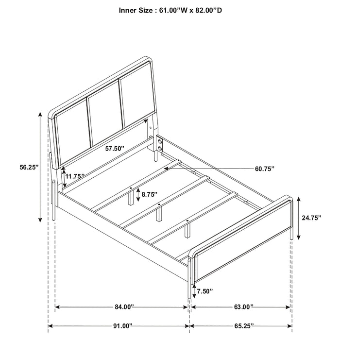 Arini Eastern King & Twin Bed - Visions in Furniture (La Mirada, CA)