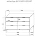 Kendall 4 & 5 Piece Bedroom Sets - Visions in Furniture (La Mirada, CA)