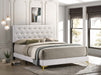 Kendall Panel Bed E.King, & Queen Black & White - Visions in Furniture (La Mirada, CA)