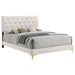 Kendall Panel Bed E.King, & Queen Black & White - Visions in Furniture (La Mirada, CA)