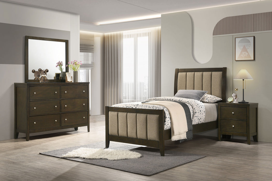 Wilkes 4 & 5 Piece E.King, Queen, Twin, & Full Bedroom Set - Visions in Furniture (La Mirada, CA)