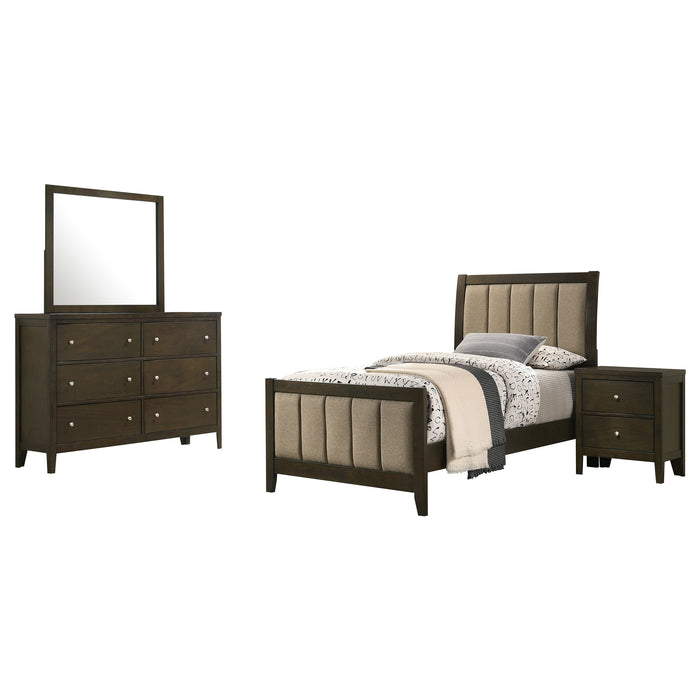 Wilkes 4 & 5 Piece E.King, Queen, Twin, & Full Bedroom Set - Visions in Furniture (La Mirada, CA)