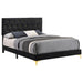 Kendall Panel Bed E.King, & Queen Black & White - Visions in Furniture (La Mirada, CA)