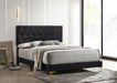 Kendall Panel Bed E.King, & Queen Black & White - Visions in Furniture (La Mirada, CA)