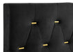 Kendall Panel Bed E.King, & Queen Black & White - Visions in Furniture (La Mirada, CA)