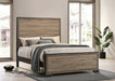 Baker Panel Bed Brown and Light Taupe - Visions in Furniture (La Mirada, CA)