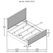 Brookmead Eastern King Bed - Visions in Furniture (La Mirada, CA)