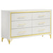 Lucia 4 & 5 Piece Bedroom Set King & Queen Beige & Grey - Visions in Furniture (La Mirada, CA)