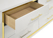 Lucia 4 & 5 Piece Bedroom Set King & Queen Beige & Grey - Visions in Furniture (La Mirada, CA)