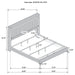 Lucia 4 & 5 Piece Bedroom Set King & Queen Beige & Grey - Visions in Furniture (La Mirada, CA)