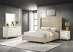 Lucia 4 & 5 Piece Bedroom Set King & Queen Beige & Grey - Visions in Furniture (La Mirada, CA)