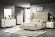 Lucia 4 & 5 Piece Bedroom Set King & Queen Beige & Grey - Visions in Furniture (La Mirada, CA)