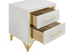 Lucia 4 & 5 Piece Bedroom Set King & Queen Beige & Grey - Visions in Furniture (La Mirada, CA)