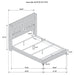 Lucia 4 & 5 Piece Bedroom Set King & Queen Beige & Grey - Visions in Furniture (La Mirada, CA)