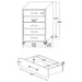 Lucia 4 & 5 Piece Bedroom Set King & Queen Beige & Grey - Visions in Furniture (La Mirada, CA)