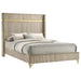 Lucia Eastern King & Queen Bed Beige & Grey - Visions in Furniture (La Mirada, CA)