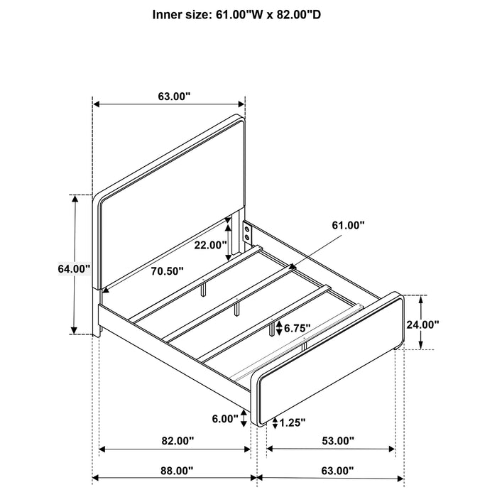 Anastasia Queen Bed - Visions in Furniture (La Mirada, CA)