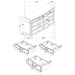 Celina 4 Pc Bedroom Set - Visions in Furniture (La Mirada, CA)