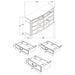 Celina 4 & 5 Piece Bedroom Set King & Queen - Visions in Furniture (La Mirada, CA)