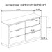 Caraway 4 Pc & Pc E.King, Cal.King, & Queen Bedroom Set Black & White - Visions in Furniture (La Mirada, CA)