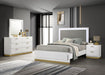 Caraway 4 Pc & Pc E.King, Cal.King, & Queen Bedroom Set Black & White - Visions in Furniture (La Mirada, CA)