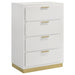 Caraway 4 Pc & Pc E.King, Cal.King, & Queen Bedroom Set Black & White - Visions in Furniture (La Mirada, CA)