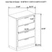 Caraway 4 Pc & Pc E.King, Cal.King, & Queen Bedroom Set Black & White - Visions in Furniture (La Mirada, CA)