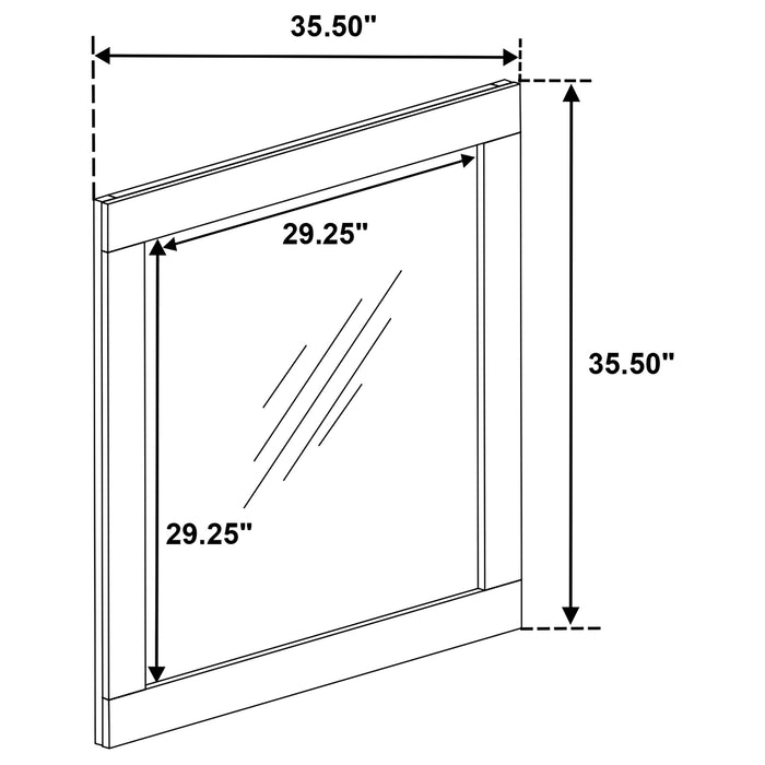 Caraway Dresser Mirror - Visions in Furniture (La Mirada, CA)
