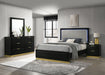 Caraway 4 Pc & Pc E.King, Cal.King, & Queen Bedroom Set Black & White - Visions in Furniture (La Mirada, CA)