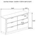 Caraway 4 Pc & Pc E.King, Cal.King, & Queen Bedroom Set Black & White - Visions in Furniture (La Mirada, CA)