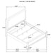 Marielle California King, E.King, & Queen Bed - Visions in Furniture (La Mirada, CA)