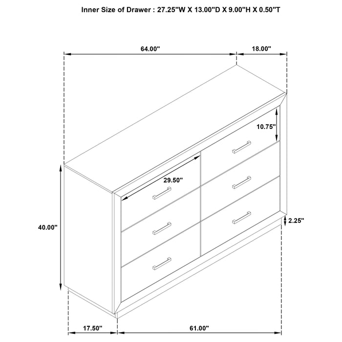Kenora 4 & 5 Piece Bedroom Set E.King, Queen, & Cal.king - Visions in Furniture (La Mirada, CA)