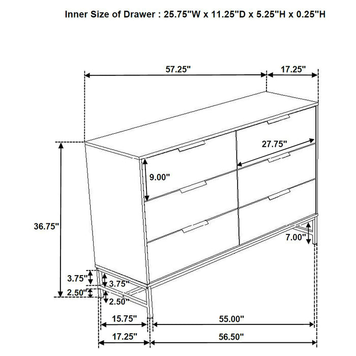 Sonora 4 & 5 Piece Bedroom Set - Visions in Furniture (La Mirada, CA)